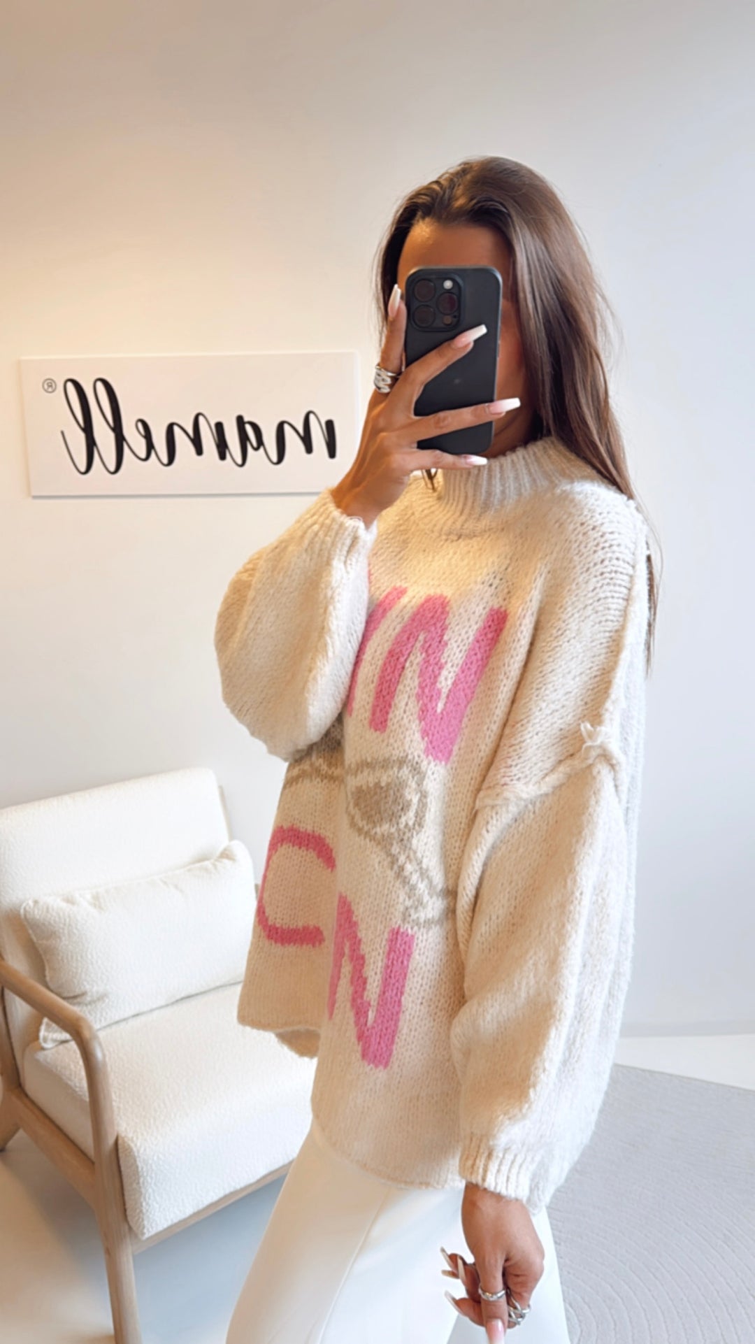 Pullover " Cin Cin " / wollweiss Art. 8494