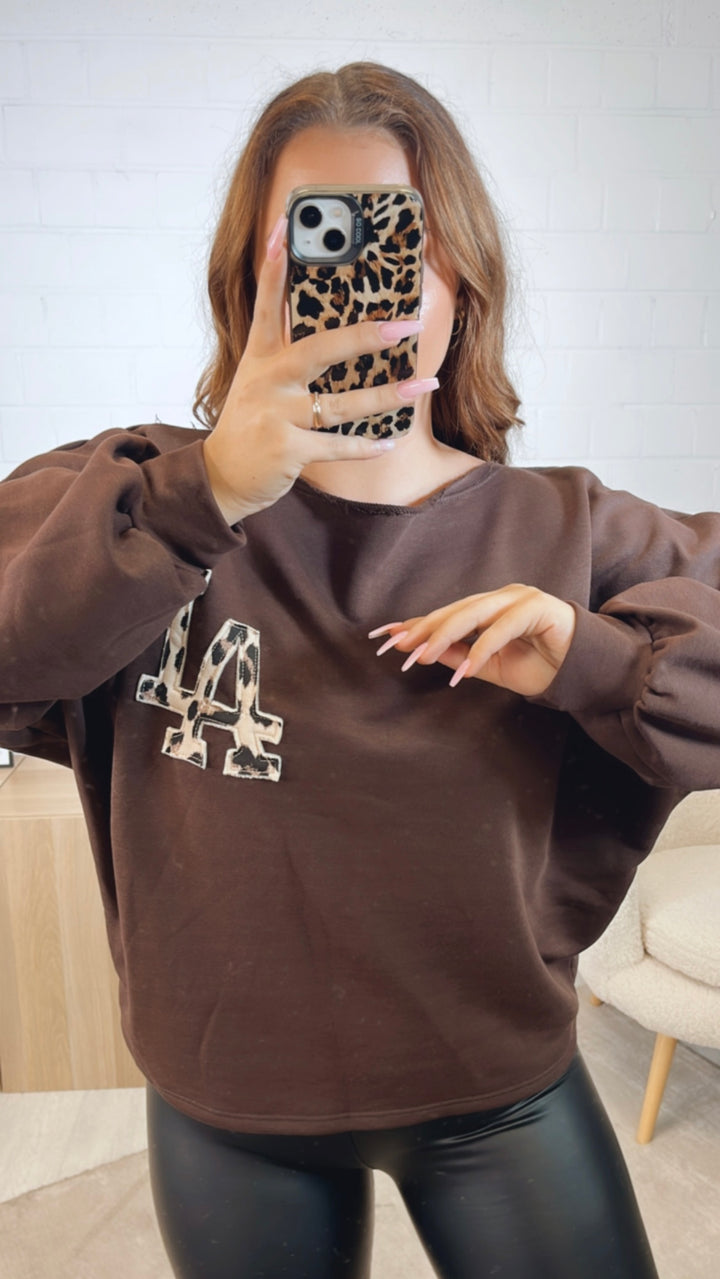 LA LEO Sweater / schoko braun Art. 12572