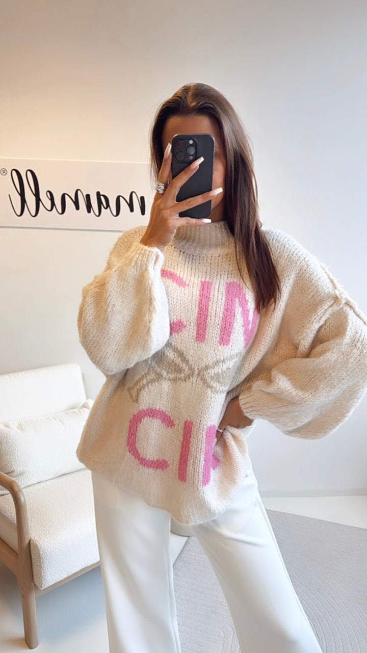 Pullover " Cin Cin " / wollweiss Art. 8494