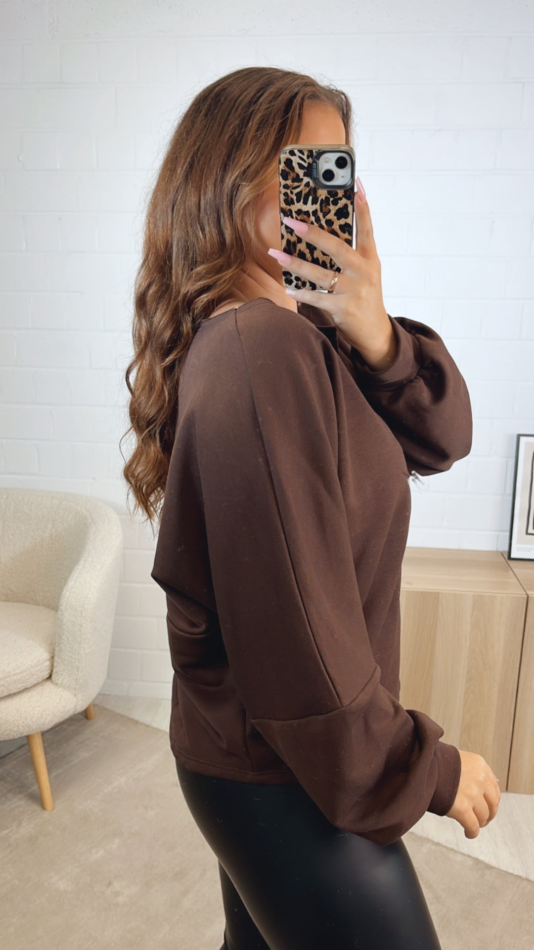 LA LEO Sweater / schoko braun Art. 12572
