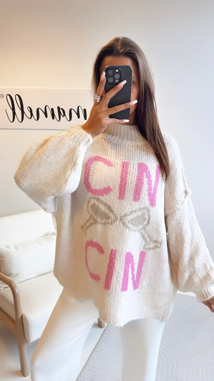 Pullover " Cin Cin " / wollweiss Art. 8494
