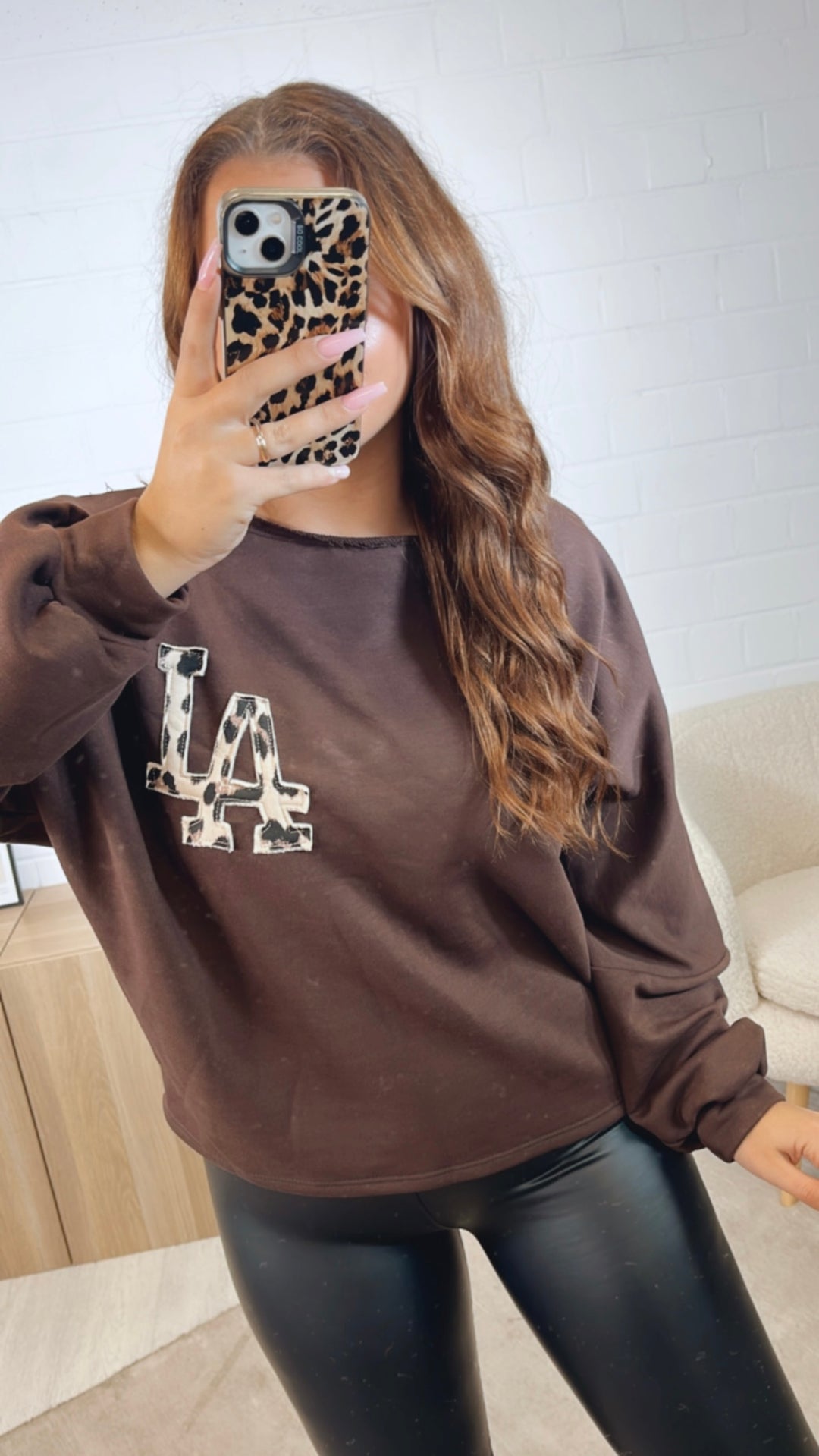 LA LEO Sweater / schoko braun Art. 12572