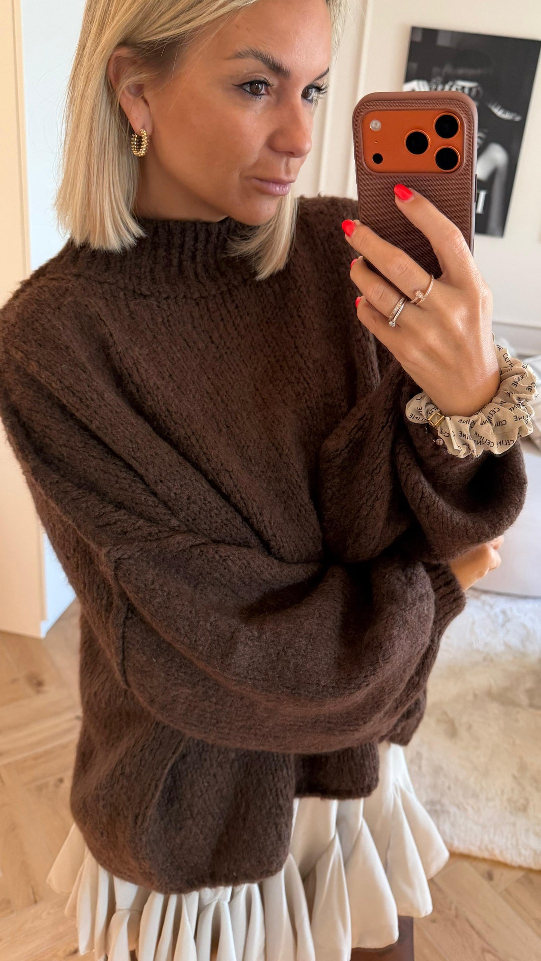 Ultra Oversize Kuschel - Pullover / schoko braun Art. 12751