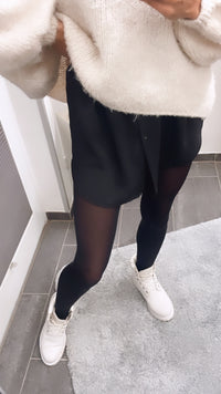 Blusenrock mit Knöpfen / schwarz Art. 4052