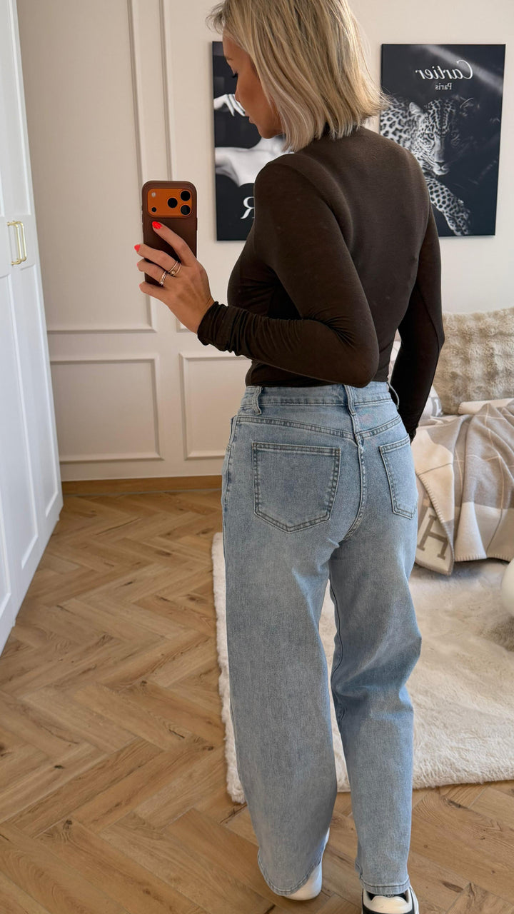 WIDE LEG Jeans Hose " DH0027-2 " / hell blau verw. Art. 14014
