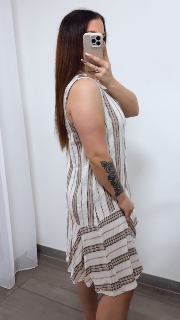 Hängerchen in Leinen Optik / creme - Erdtöne Art. 14292