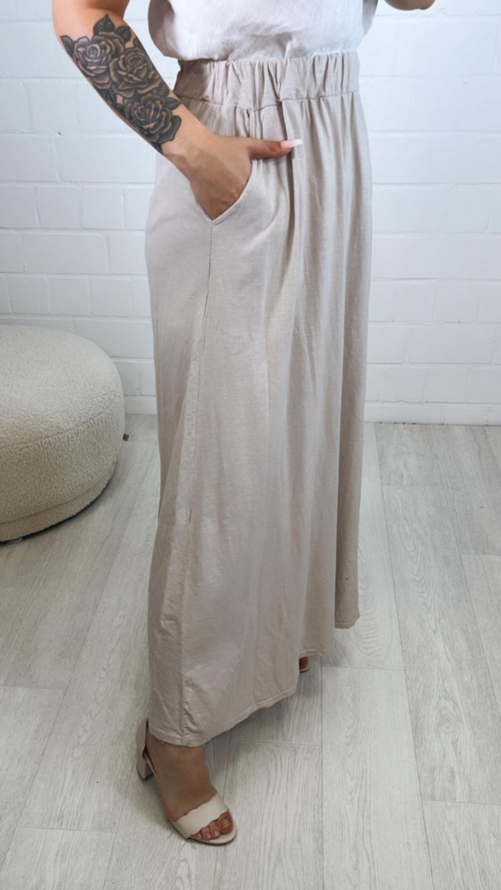 (Maxi-) Stoff Rock / beige Art. 10187