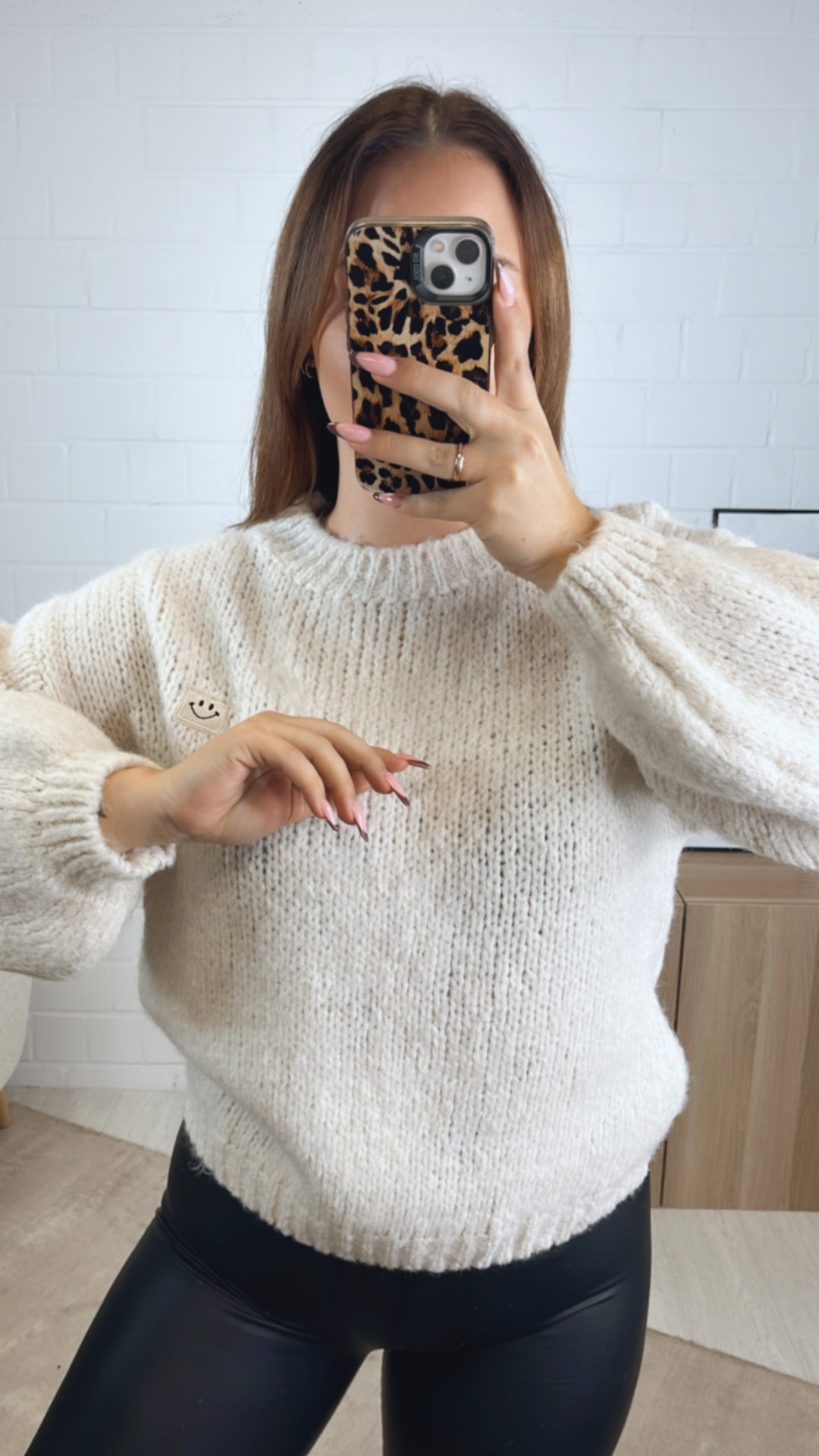 Strick Pullover " Just Be You " / wollweiss Art. 13007