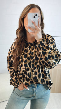 LEO Bluse mit Kragen / kräftiges Leo HELL Art. 9085