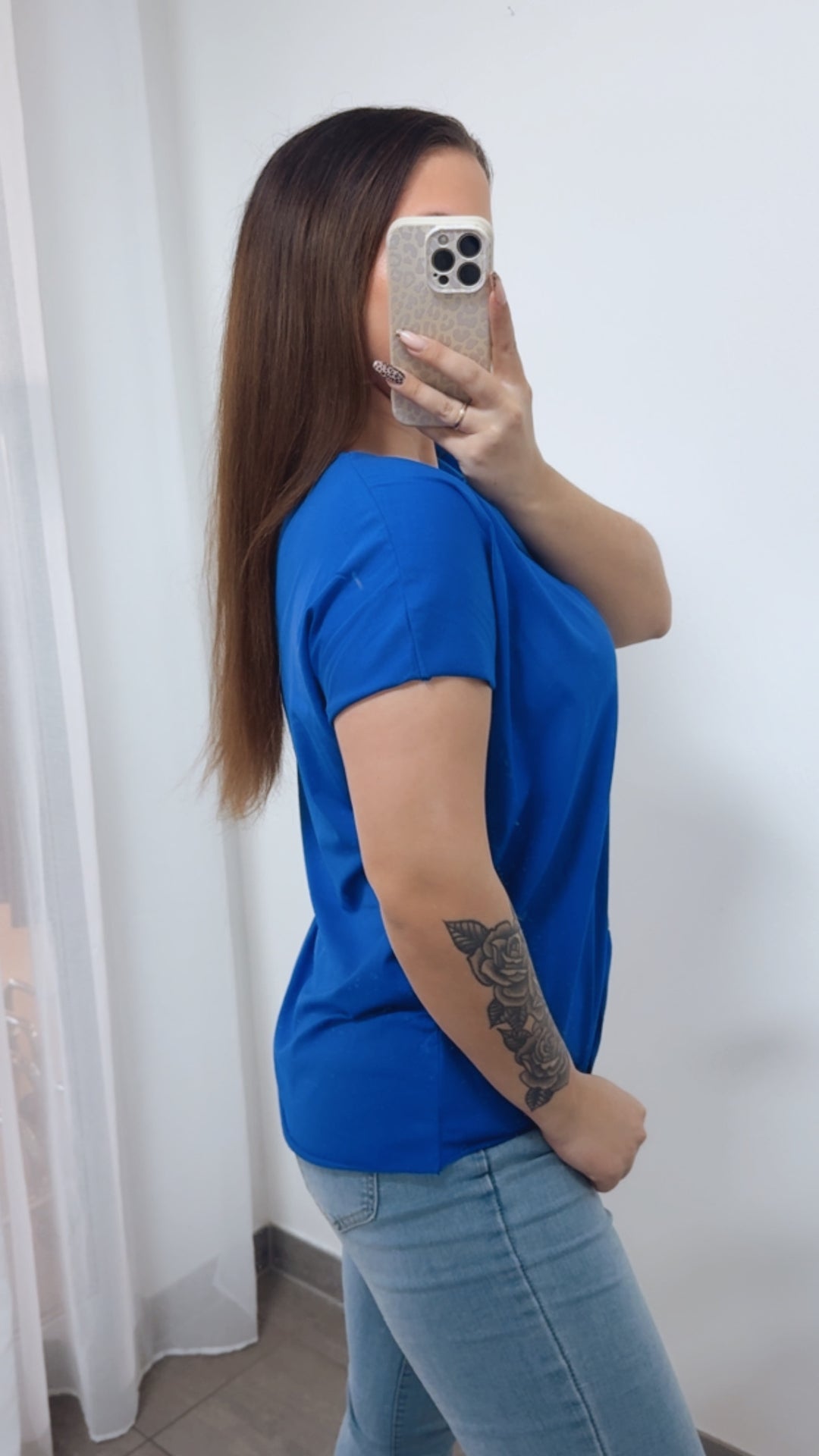 Baumwoll Basic T-Shirt / royal blau Art. 14224