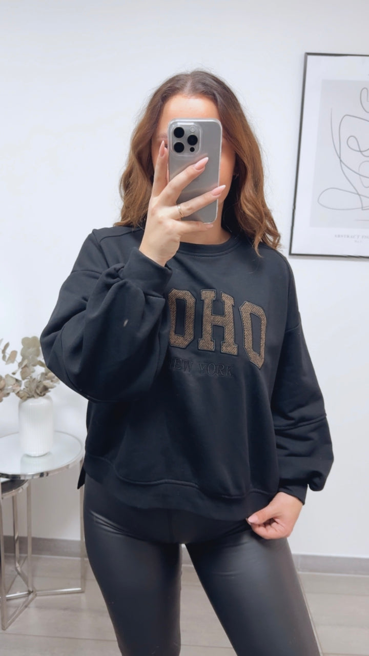 Sweater " SOHO " / schwarz Art. 13159