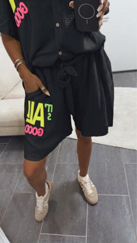 MUSSELIN Shorts " It´s all good " / schwarz Art. 15761