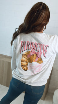 Pullover " Bakery " / hell grau meliert Art. 9583