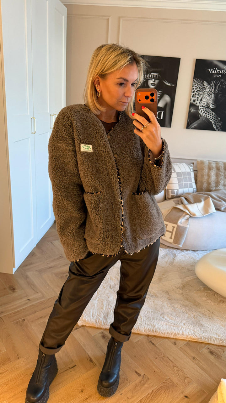 TEDDY Jacke " Lovely " / taupe Art. 13800