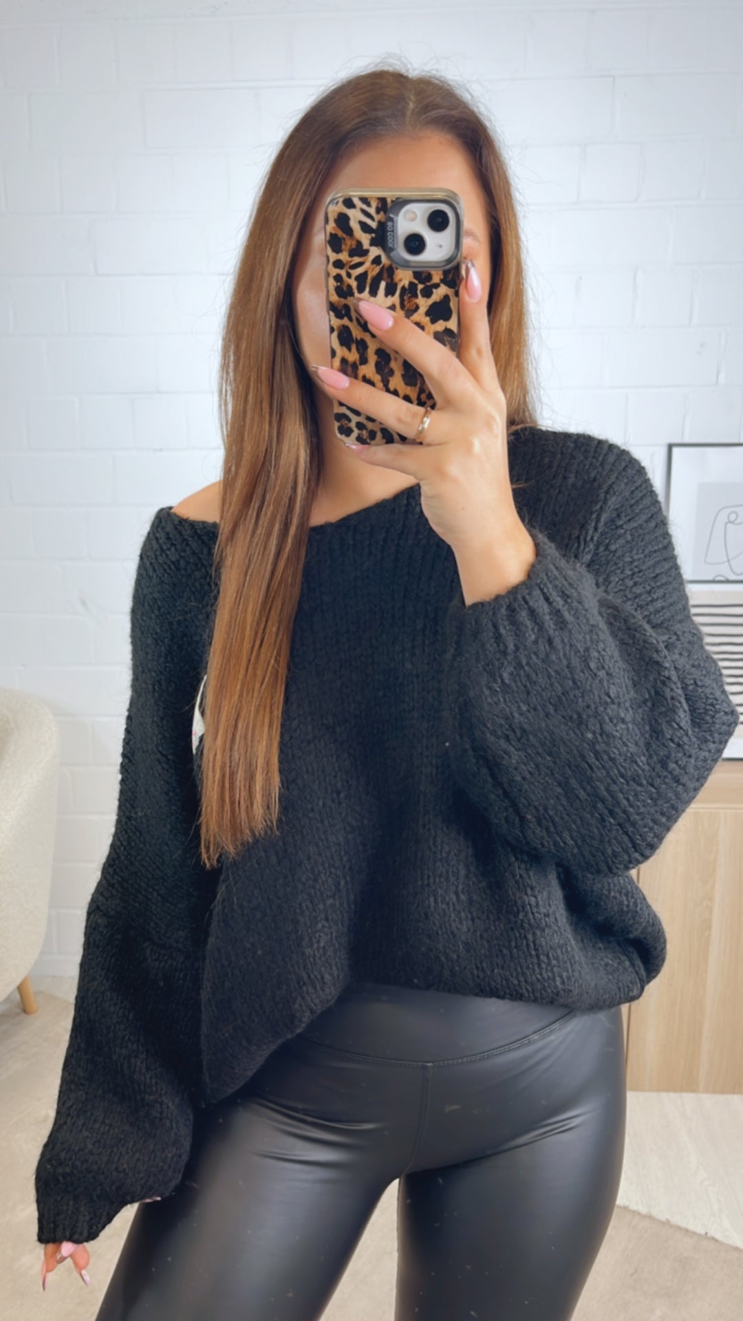 Strick Pullover " Yoga " / schwarz Art. 12871