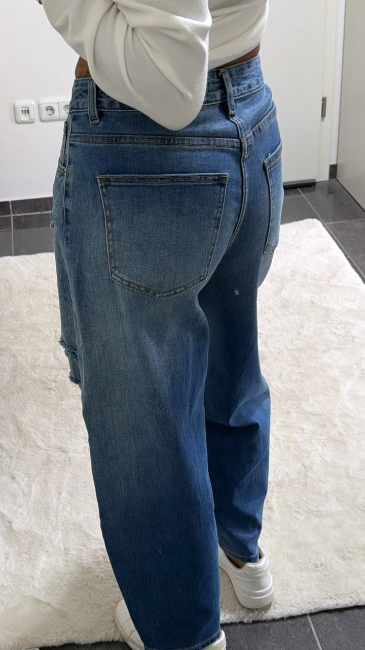 BALLOON FULL LENGTH Jeans Hose " T6064-2 " / verw. blau Art. 16133