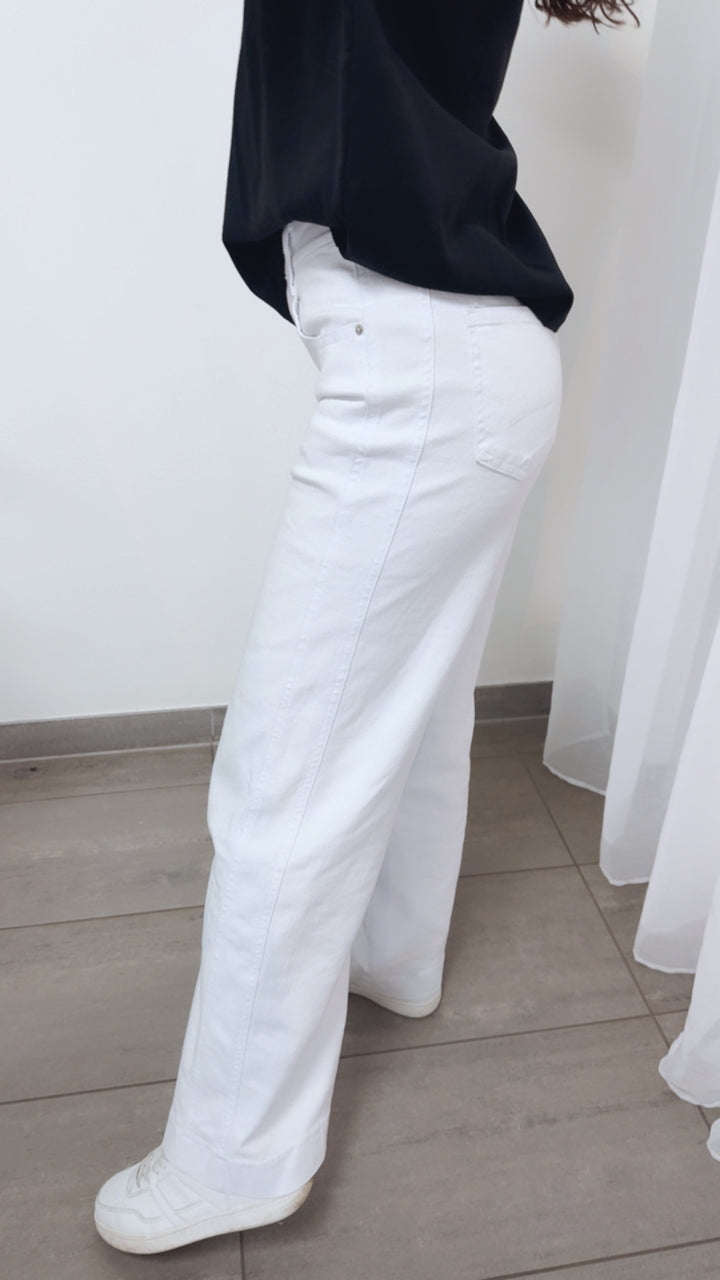 WIDE LEG Jeans Hose " 78335-2 " / weiss Art. 14000