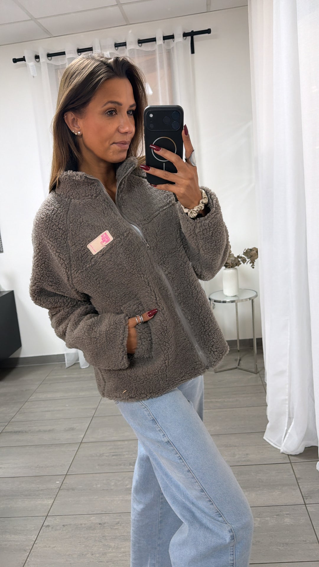 TEDDY Jacke " be the reason " / taupe  Art. 12590