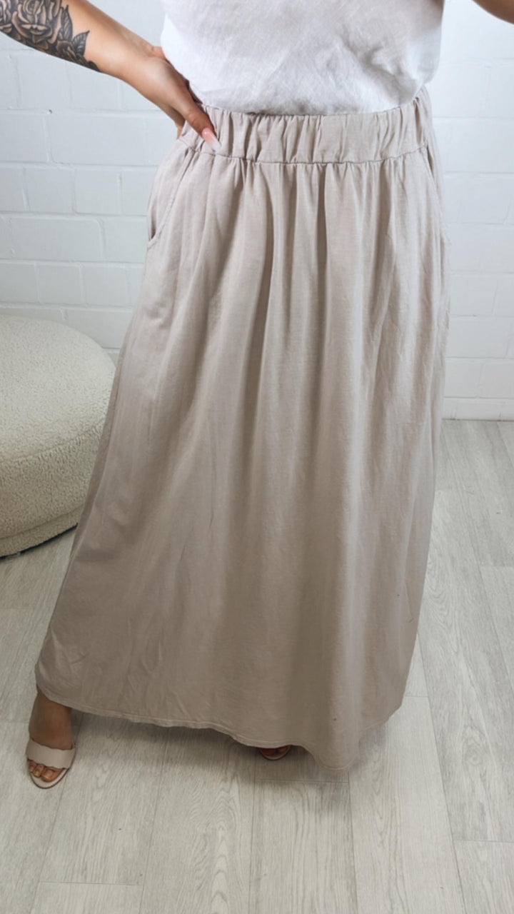 (Maxi-) Stoff Rock / beige Art. 10187