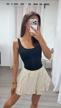 Volant Skort / Hosen Rock / beige Art. 15867