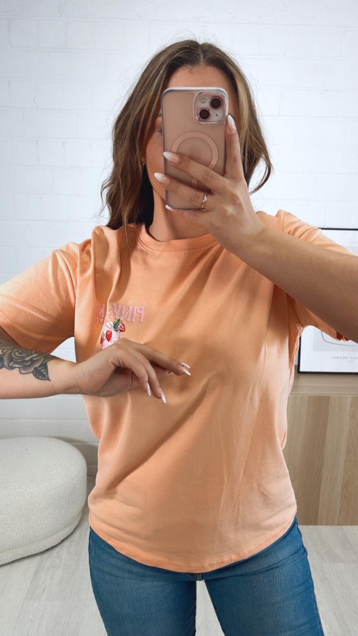 T-shirt " pink strawberry " / soft peach Art. 9551