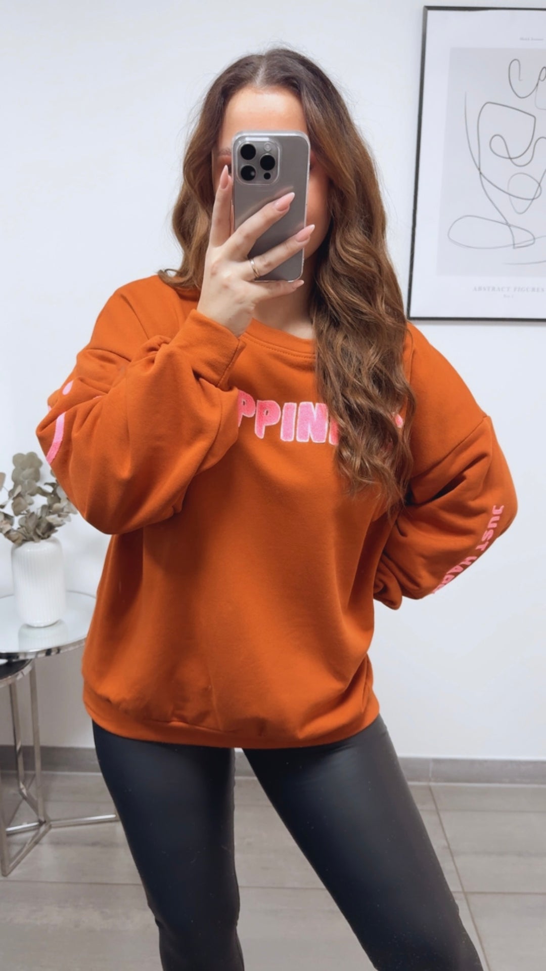 HAPPINESS Sweater / rost - soft pink Art. 13148