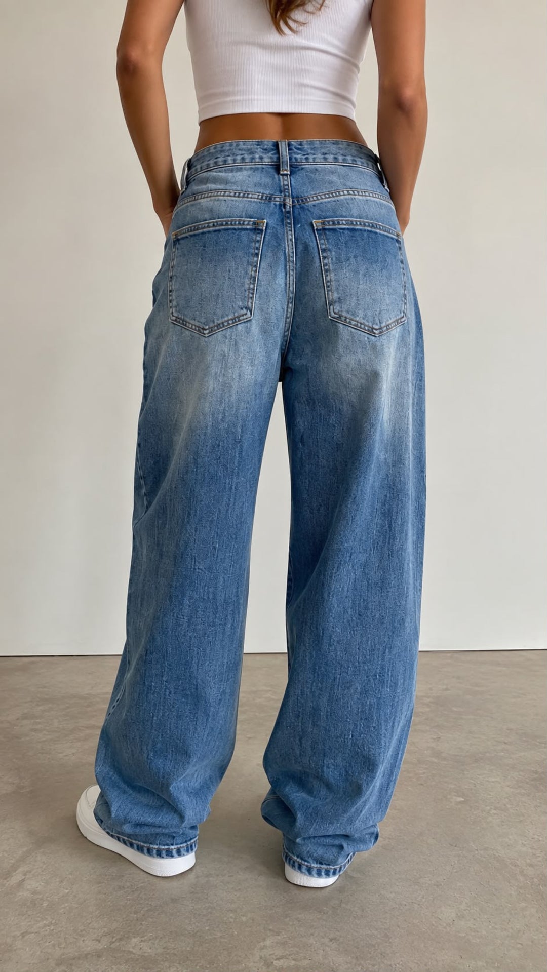 BALLOON FULL LENGTH Jeans Hose " T6064-2 " / verw. blau Art. 16133