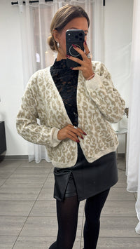 kurzer Leo Cardigan / creme - beige Art.16439