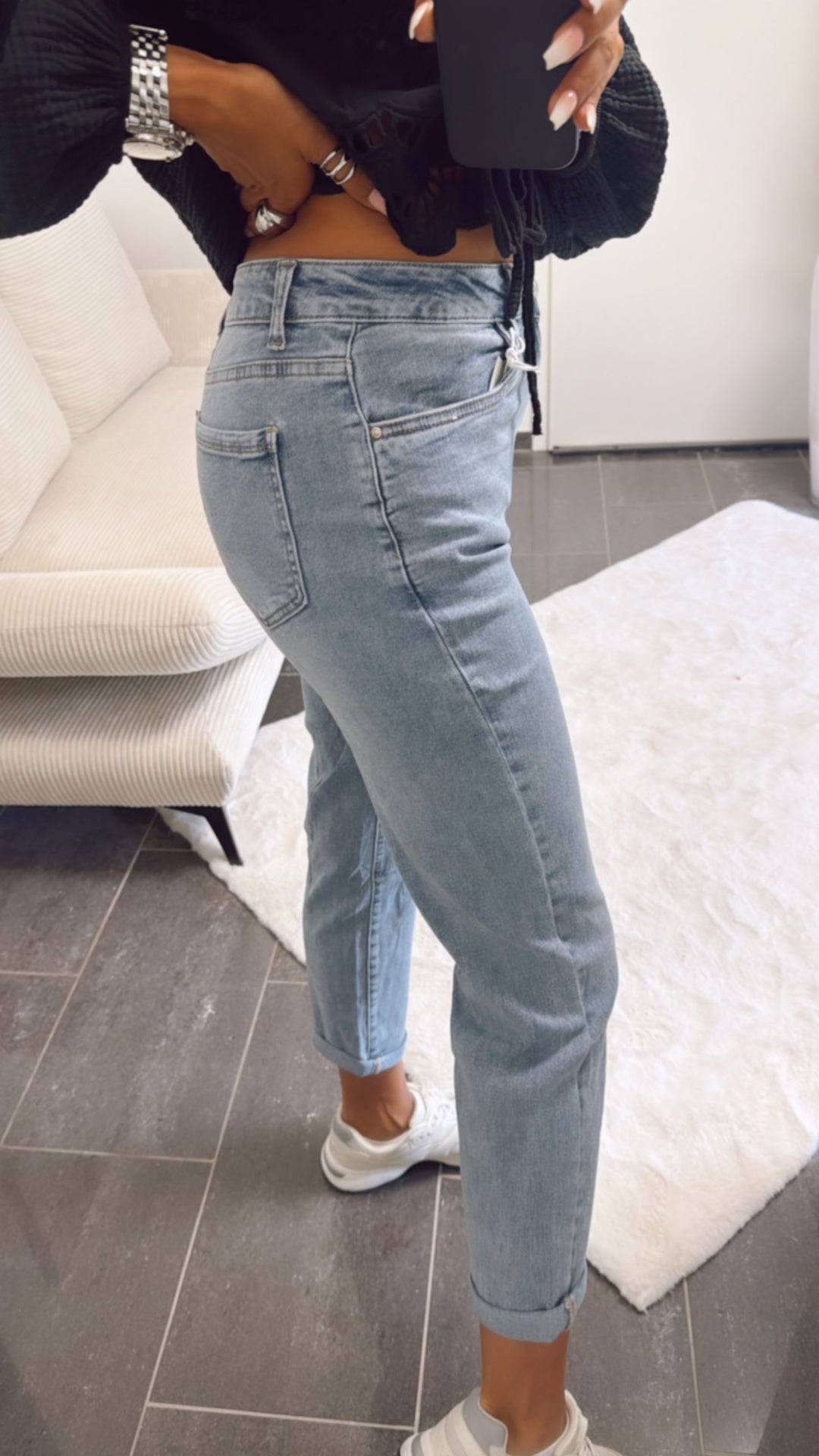 Mom - Jeans Hose " BG920-1 " / denim Art. 10975