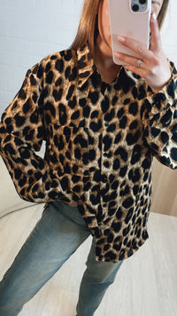 LEO Bluse mit Kragen / kräftiges Leo HELL Art. 9085
