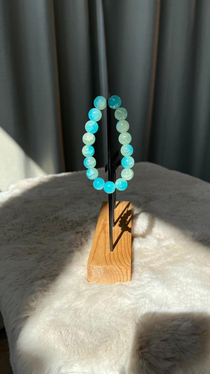 Armband mit größeren Perlen / aqua - mint Art. 10727