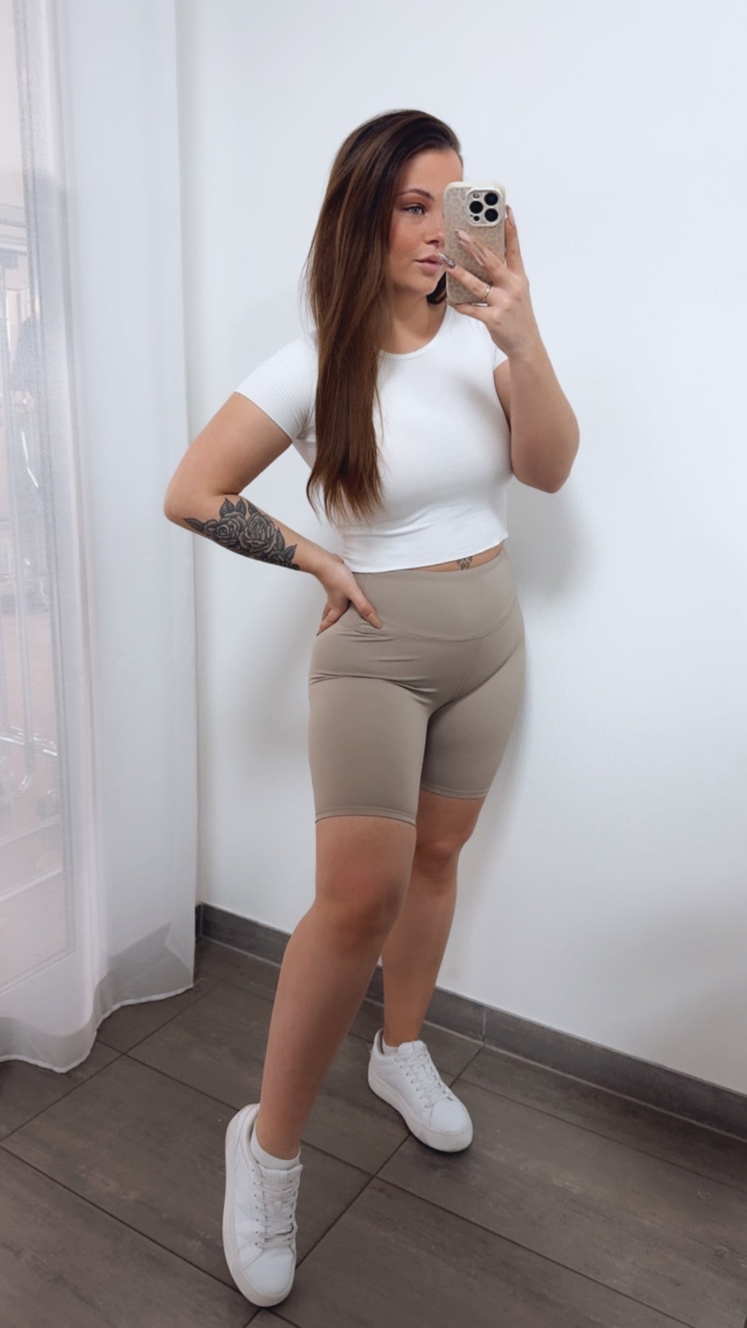 ultra softe, leichte Radler Hose / light taupe Art. 10292