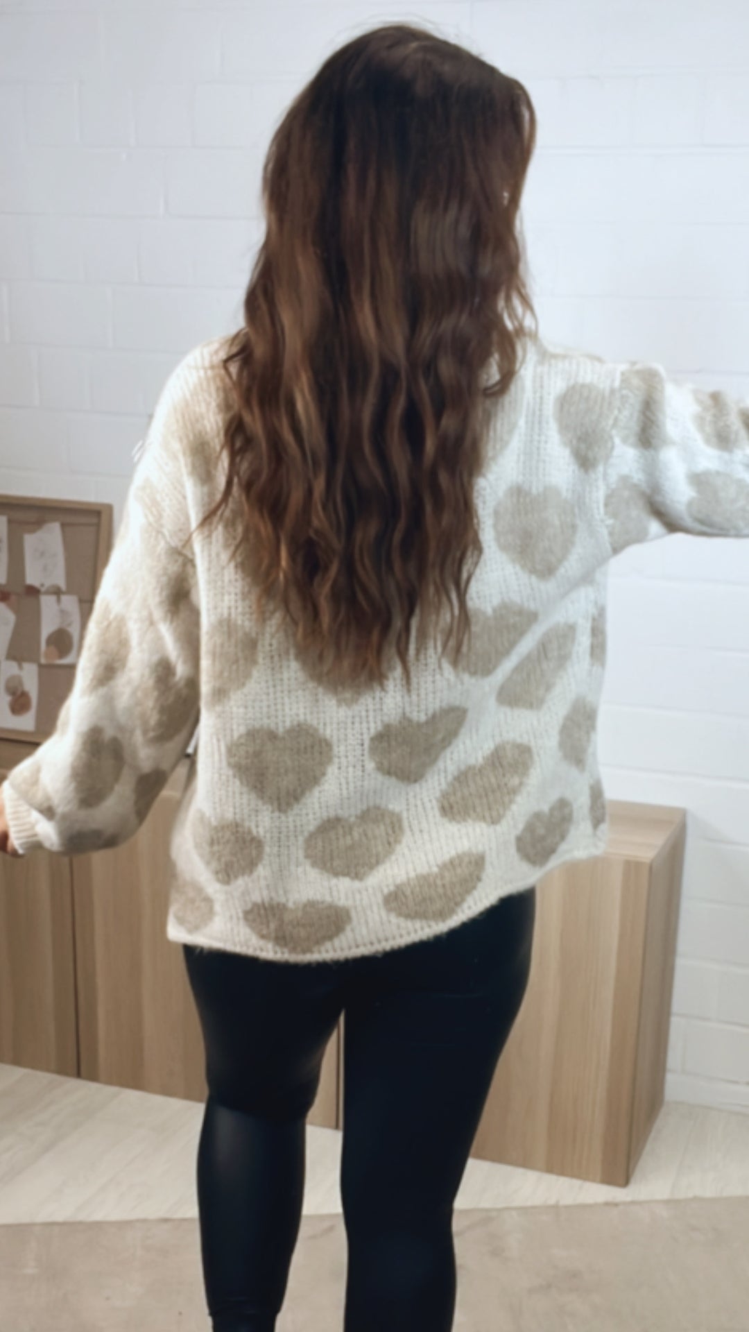 HERZEN offener Cardigan / wollweiss - beige Art. 12565