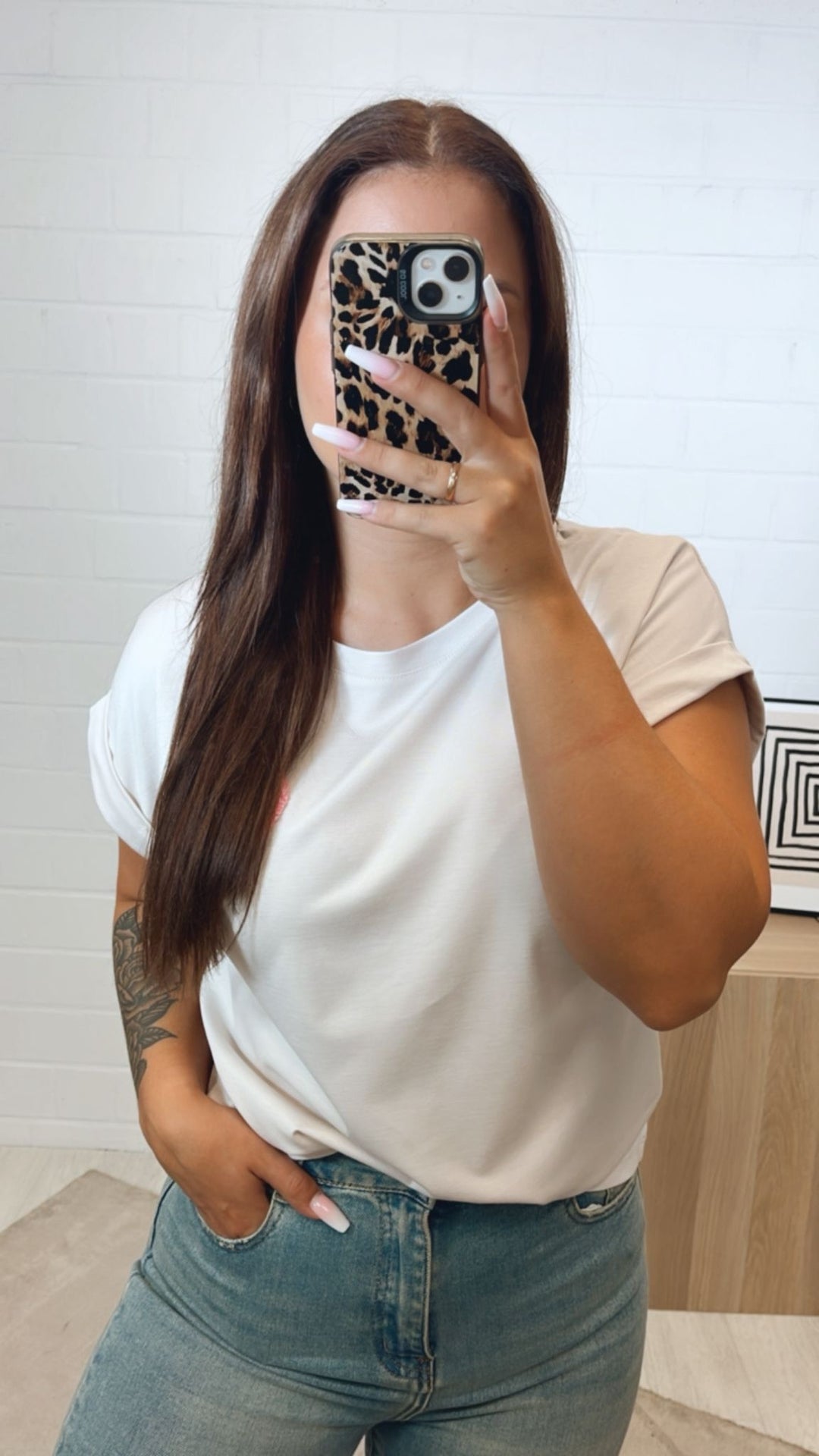T-Shirt "AmoreMio" / creme Art.12279