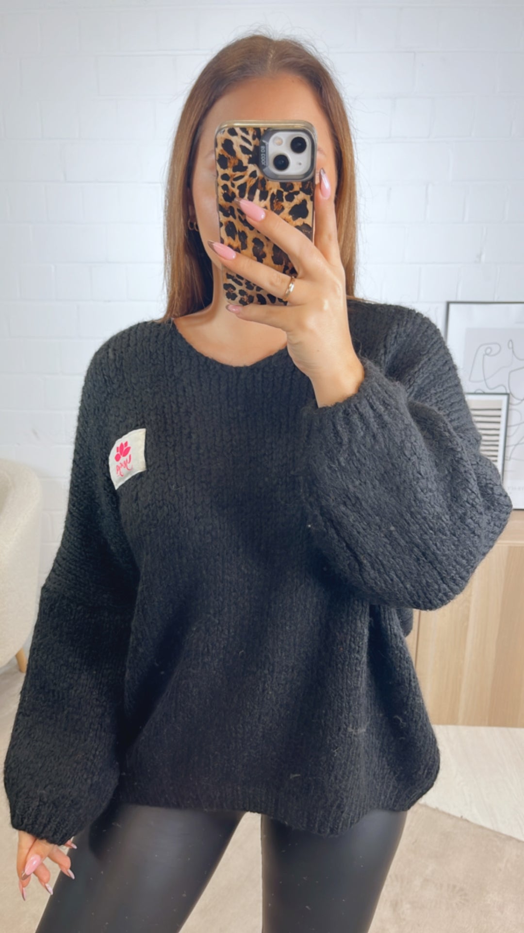 Strick Pullover " Yoga " / schwarz Art. 12871