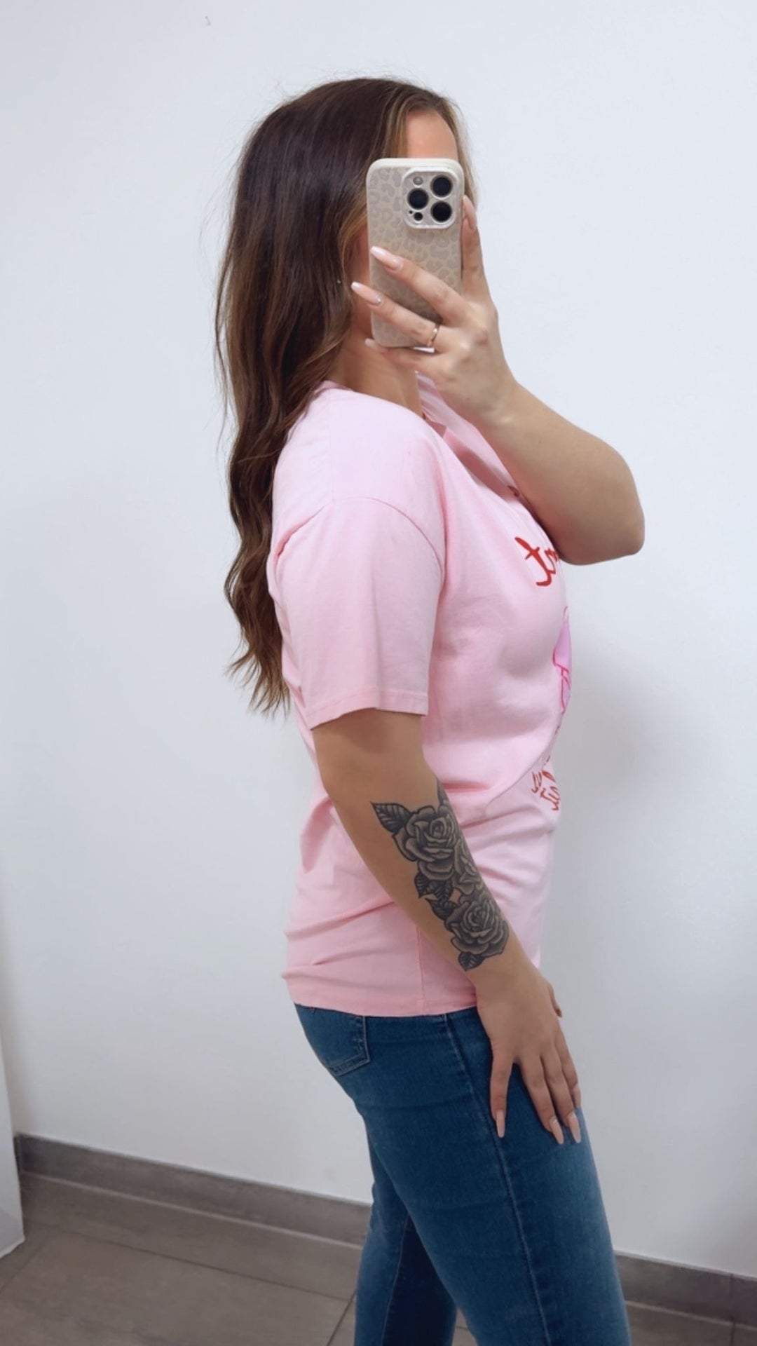 T-Shirt " Un Croissant " / rosa Art. 14735