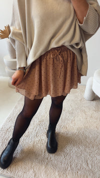 PUNKTE leichter Rock / soft apricot - Camel Art. 13141