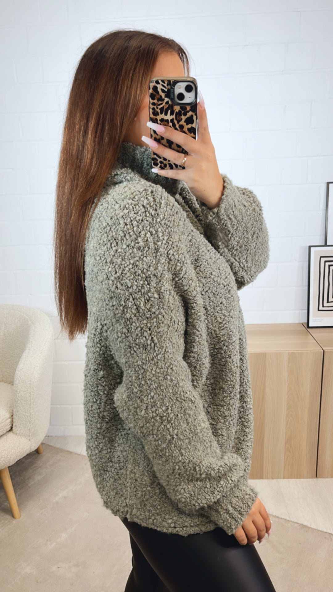 TEDDY Pullover mit Rollkragen / salbei Art. 12459