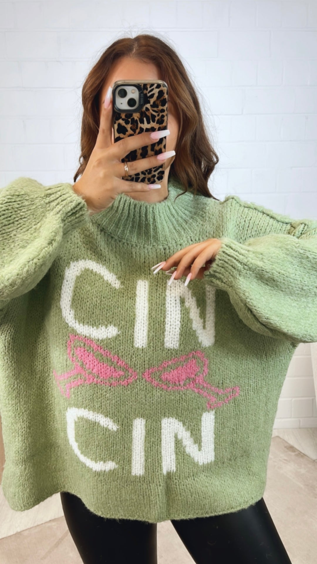 Pullover " Cin Cin " / soft matcha Art. 12315