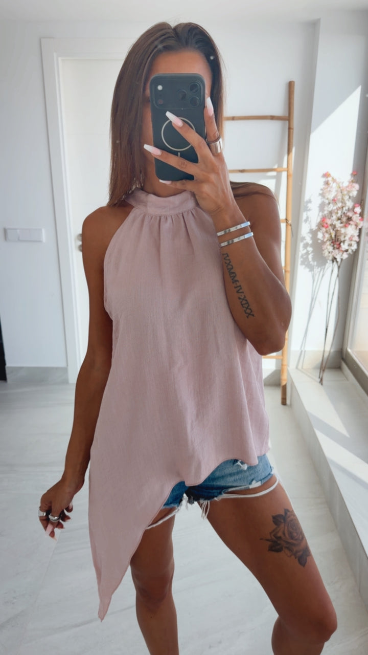 Asymmetrisches Top / altrosa Art.15182