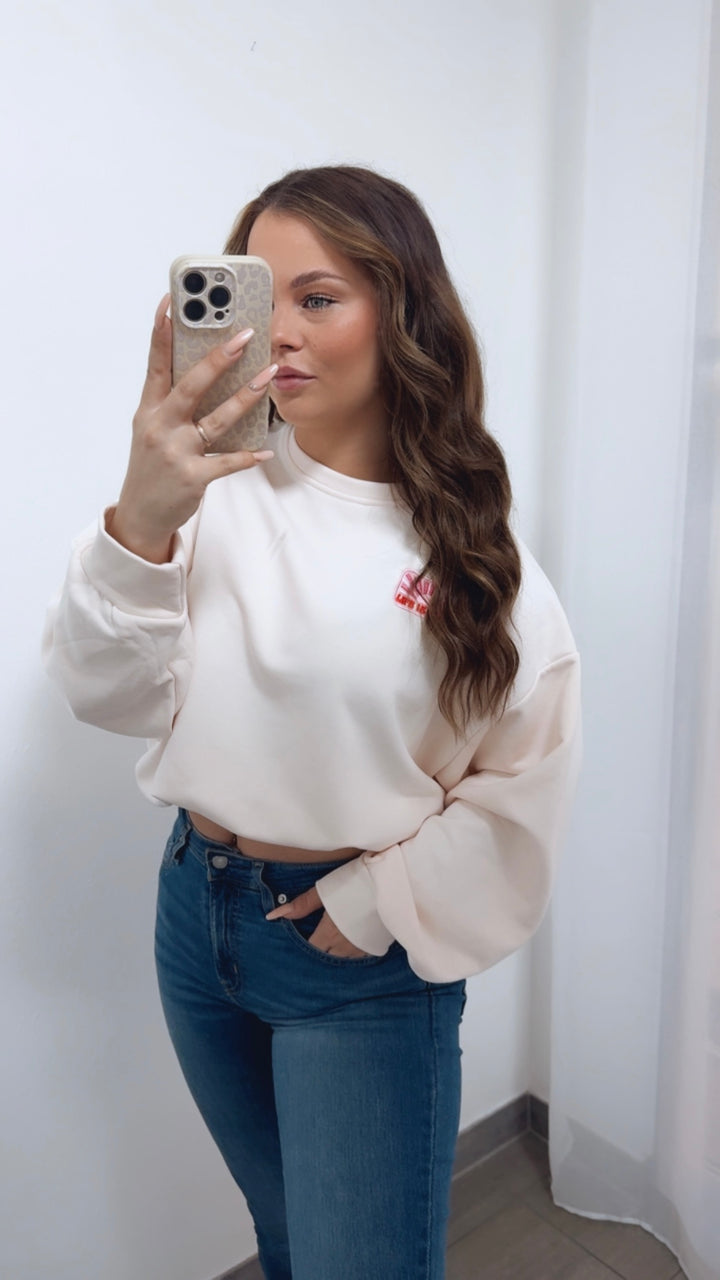 Sweater " Life is good " / beige Art. 14739
