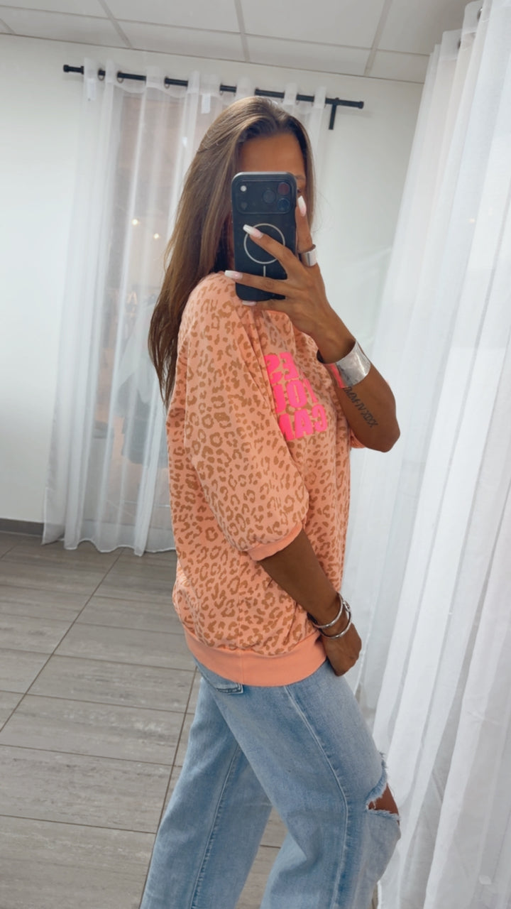LEO Sweat Shirt " YYC " / soft apricot - light taupe Art. 15860