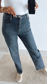 Straight leg Jeans " T315-4 " / ultra dunkles blau Art. 11111