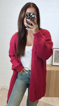 Kuscheliger Cardigan / magenta Art.11293