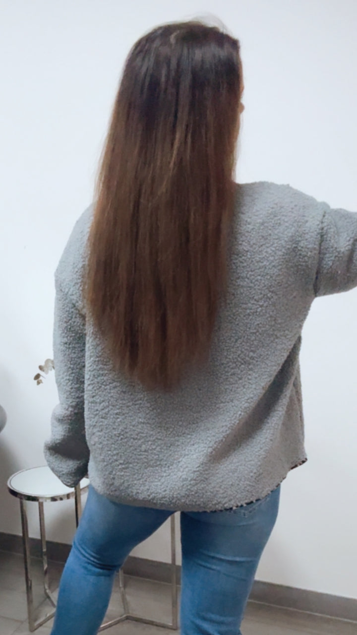 TEDDY Jacke " Lovely " / grau Art. 13823