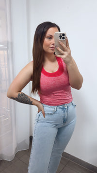 Gym Top / magenta meliert Art. 13748