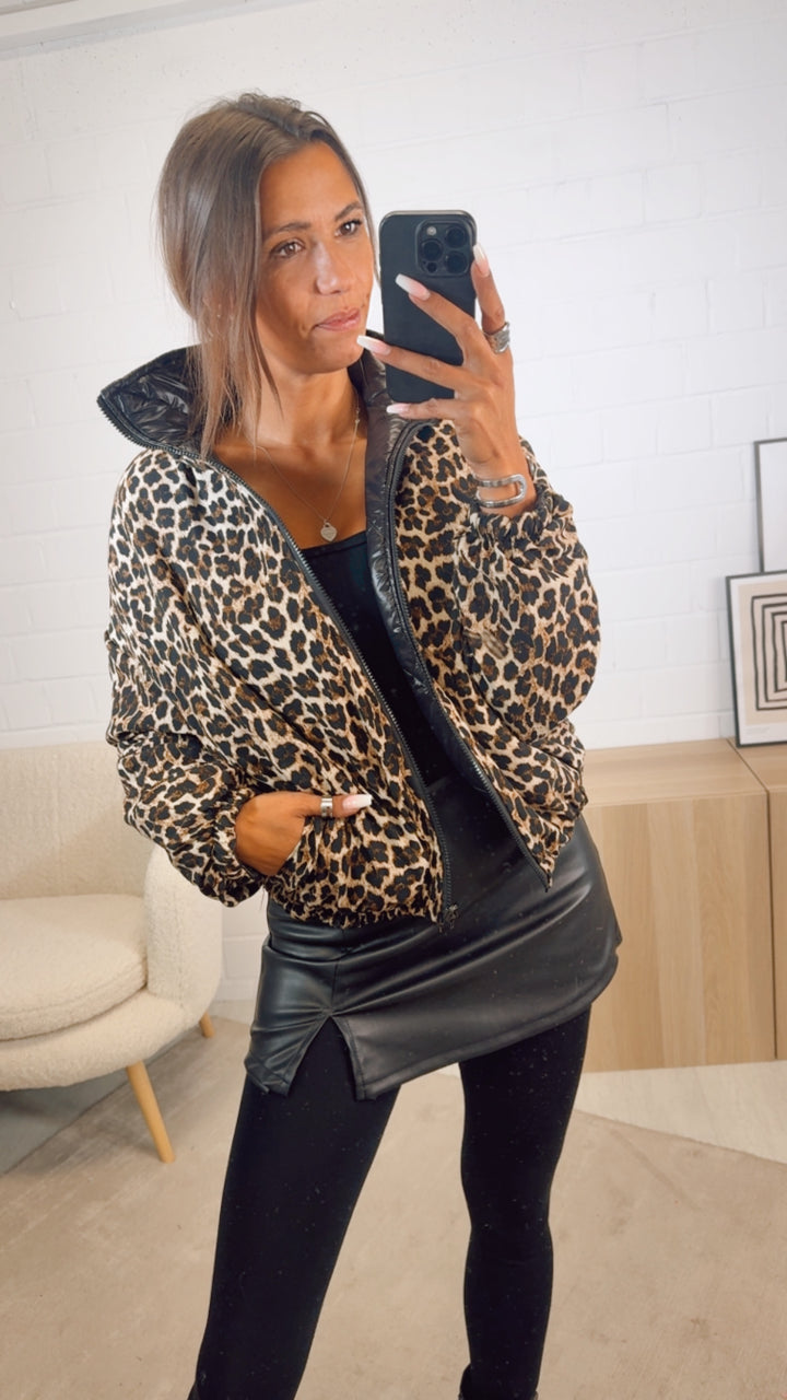 Wende Jacke Leo - Schwarz - glänzend / Leo - Schwarz Art. 12591