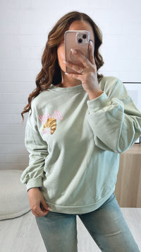 Pullover " Bakery " / soft matcha Art. 9585
