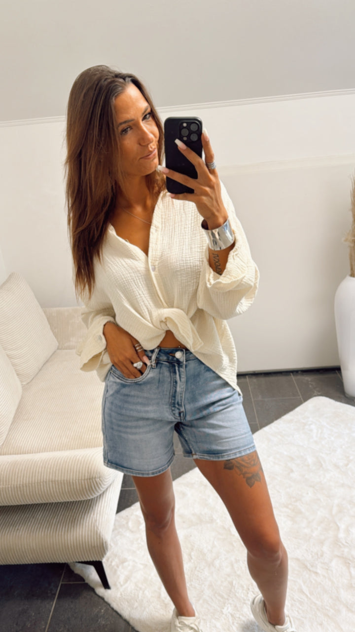 schlichte Jeans Shorts " 7913" / mittlere Waschung Art. 10990