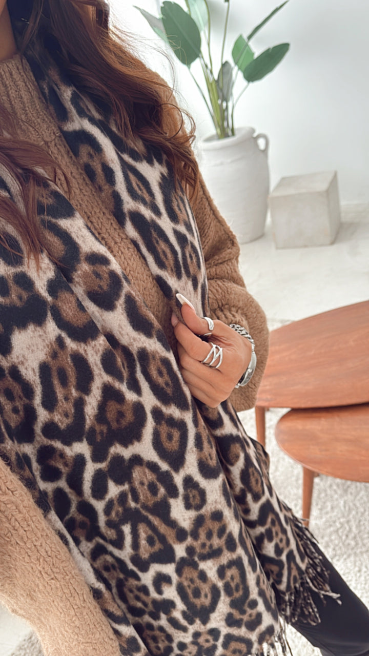 Schal Leo / hell beige Art. 0098